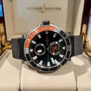 Ulysse Nardin Black and Orange Men's Swim Watch